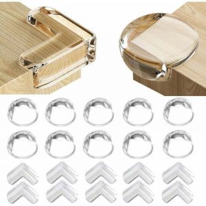 20 PCS Coin de Table Protection Bebe Protection Coin de Table b&eacute;b&eacute;, Protege Coin de Table Bebe Protection Angle de Table avec Une Super Colle