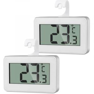 [JAMAIS UTILIS&Eacute;] 2 Thermom&egrave;tre Num&eacute;rique Mini, Thermometre Cong&eacute;lateur, Thermometre Frigo Digital