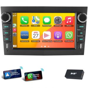 Essgoo - Autoradio Android 14 pour Opel Astra h Corsa c d Zafira b Vivara Combo gps Carplay 2+64G dab+