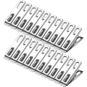 Lablanc - 60Pcs Pince à Linge inox, 4 cm Pinces a Linge Metal Pince à Linge en Acier Inoxydable Epingle a Linge pour vêtements Chaussette Alimentaire