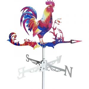 Girouette De Jardin De Ferme, Girouette &Agrave; Vent en Forme De Coq, D&eacute;corations De Jardin sur Le Th&egrave;me des Animaux, Girou Ette pour Jardin, Ferme