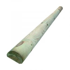 Poteau en bois 1/2 rond 200 cm &ndash; Pin impr&eacute;gn&eacute; en autoclave &ndash; 8 cm diam&egrave;tre &ndash; R&eacute;sistant aux intemp&eacute;ries &ndash; Pour cl&ocirc;tures et supports &ndash; Blinky