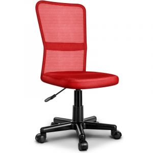 Tresko - Chaise de bureau rouge, Fauteuil de bureau - Hauteur R&eacute;glable - Pivotante