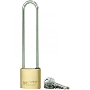 Cadenas &agrave; cl&eacute; Mach 3 unikey (achetez-en plusieurs, ouvrez avec la m&ecirc;me cl&eacute;), 40mm, anse inox 130, 2 cl&eacute;s Thirard