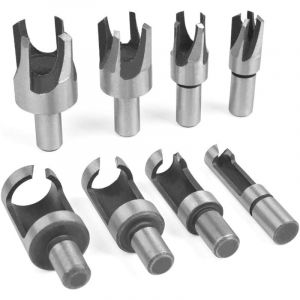 Lling - Bois Plug Cutter Foret Bois Plug Cutter Bois Griffe Forets Bois Plug Cutter 6mm 10mm 13mm 16mm Carbone Plug Acier Menuiserie Ensemble 8 Pièces
