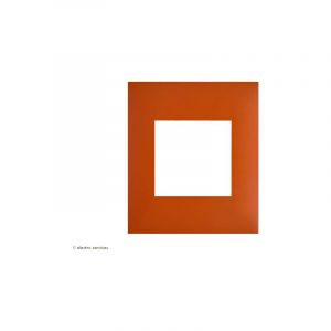 Plaque 1 poste Espace Evolution Arnould Finition: Terracotta