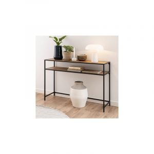 Console 120x35x79 cm décor chêne - fynca
