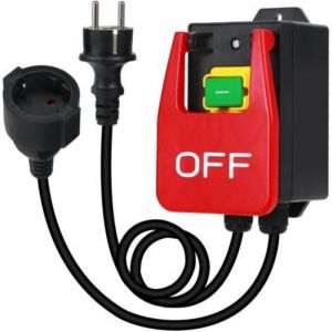 Monophas&eacute; 220 V, interrupteur &agrave; bouton-poussoir, interrupteur de s&eacute;curit&eacute; avec prise, interrupteur d'arr&ecirc;t rapide de la table de fraisage et autres