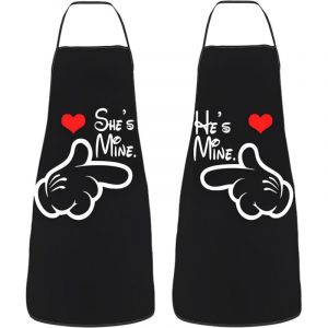 CCYKXA 2 Pcs Tablier De Cuisine, Tablier cuisine humour Fantaisie Sexy et Dr&ocirc;le Tablier Humoristique R&eacute;glable Tablier Barbecue Humour Cadeau Rigolo