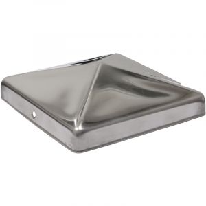 Chapeau de poteau acier inoxydable pour poteaux 12x12cm - Par
