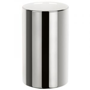 Gobelet Porcelaine tube Chrom&eacute; Spirella