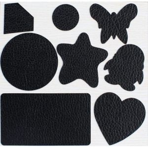Patch Autocollant Cuir le noir Cuir Patch r&eacute;paration Autocollant pour canap&eacute;s, si&egrave;ges de Voiture, Sacs &agrave; Main, Vestes, Patch Autocollant