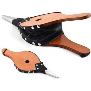 Soufflet de chemin&eacute;e, souffleur &agrave; air en bois vintage pour chemin&eacute;e et barbecue, allume-feu pour camping ext&eacute;rieur, barbecue, barbecue avec sangle de