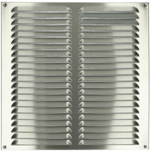 Grille d'intempéries Upmann inox V2A brossé 400 x 400 mm