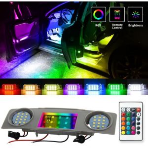 Eclairage plafonnier avant Led RGB - VW Golf 5 / 6, Jetta, Passat, Scirocco, Seat Alhambra, Leon, Skoda Octavia