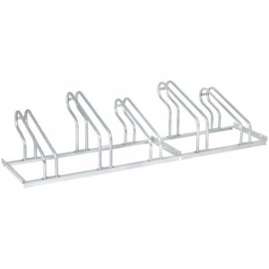 Stier - Range-v&eacute;los pour 5 v&eacute;los, galvanis&eacute;, acier, 5 supports, r&acirc;telier v&eacute;lo, porte v&eacute;los
