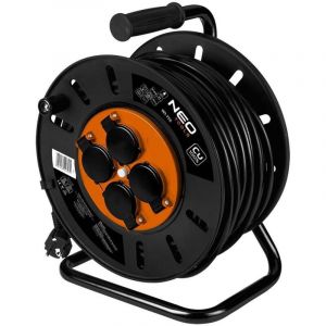 neo Enrouleur de câble pro métallique 50 mètres 3600W