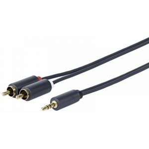 Vivolink - Promjrca7 7m 3.5mm 2 x rca black audio cable - Câbles audio (3.5mm, male, 2 x rca, male, right, right)