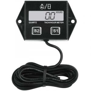 Digital Compteur Heure Tachym&egrave;tre,Batterie Rempla&ccedil;able RPM M&egrave;tre Pour Scooter Pelouse Tracteur Dirt Bike G&eacute;n&eacute;rateur Tron&ccedil;onneuse Hors-bord Moteur