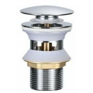 Bonde universelle avec trop-plein POP UP bonde push-open bonde chrom&eacute;e bonde laiton bonde &eacute;vier pour lavabo &eacute;vier &eacute;vier - chrome