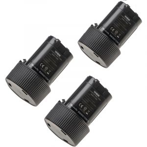 3x Batterie compatible avec Makita radio de chantier DMR106B, DMR108, DMR107, DMR106, DMR105 outil électrique (1500 mAh, Li-ion, 10,8 v) - Vhbw