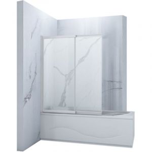 SILLA Pare-baignoire SPENCER 2 volets, coulissant, 85x150 cm, Blanc