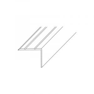Pg Cornière d'escalier lm 25x20mm L.1.000mm Alu.argenté.élox.un.gel - 4732002091