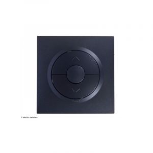 Interrupteur pour volets roulants Dooxie complet Noir Griffes: Sans griffes