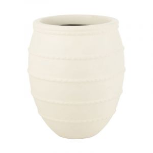 Cache-Pot en Terre Cuite "Theron" 70cm Blanc