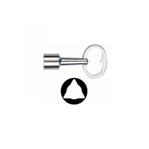 Cl&eacute; triangle 14mm pour contacteur acc&egrave;s pompier