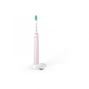 Philips - sonicare HX3673/11 Brosse a dent electrique Serie 3000 1 mode, 1 intensity, Rose + 1 tete de brosse + 1 Coffret de voyag