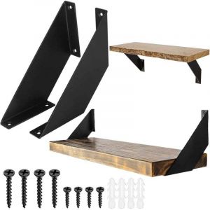 Equerre Metal, Equerre Charge Lourde Antirouille, Support Etagere Murale &Eacute;querre &Eacute;tag&egrave;re Fer Forg&eacute; 15cm 2Pi&egrave;ces,