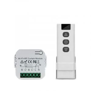 Module Volet Roulant Connecté, Avec rf Télécommande, Interrupteur Volet Roulant Connecté en Pourcentage Compatible avec Alexa et Google Home,