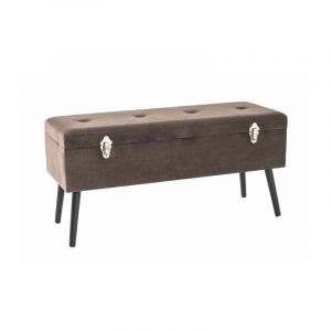 Banc & Coffre de Rangement 'Valise' 106cm Taupe