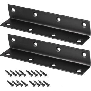 2 Pi&egrave;ces d'&Eacute;querres pour Bois, 137x26x26mm &Eacute;querres d'Angle en Acier Inoxydable, &Eacute;querres en L &agrave; 90 Degr&eacute;s, Support d'Angle pour Meubles en Bois,