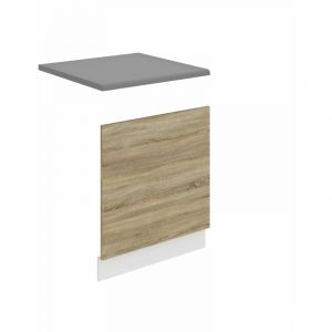 Belini - Habillage de Porte Lave Vaisselle PO60 Meuble Lave Vaisselle avec Plan de Travail i Accessoire pour Lave-Vaisselle Cuisine - Teille: 1,6 x