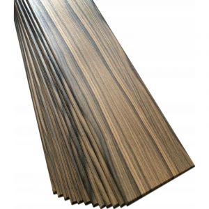 Verdico Panneaux muraux et plafonniers P-13 effet bois brun 100&times;16,7 cm &ndash; Dalles d&eacute;coratives l&eacute;g&egrave;res en polystyr&egrave;ne, isolation thermique et