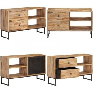 Vidaxl - Meuble tv Bois de teck recyclé 90 x 30 x 55 cm - Meubles Tv - Meuble Tv - Buffet - Commode - Design Industriel - Home & Living