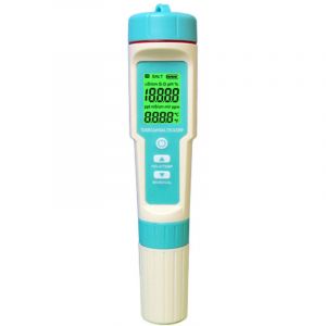 Testeur d'eau 7 en 1, multifonction pH TDS EC ORP Salinity SG Thermometer Pen IP67 ATC pour l'hydroponie, les aquariums, l'eau de mer et l'eau potable