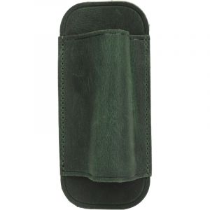 &Eacute;tui &agrave; couteau en cuir Crazy Horse, fabrication exquise, porte-couteau horizontal &eacute;l&eacute;gant, vert