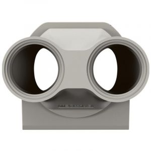 Embout presse &eacute;toupe 2 entr&eacute;es Plexo Legrand - Pour bo&icirc;tier saillie &eacute;tanche - Filetage M20 - Gris
