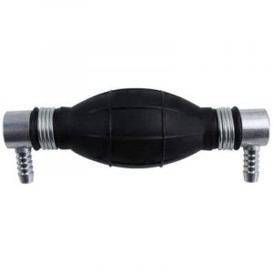 Pompe Poire d'Amor&ccedil;age pour Syst&egrave;me Alimentation Carburant Gasoil Essence Diesel 8mm Coude 90&deg; Universel