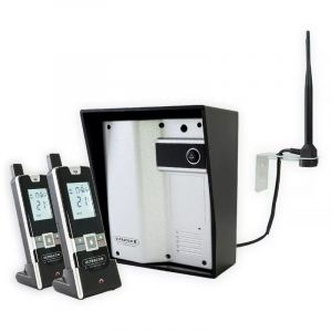 Interphone 600m autonome sans-fil - UltraCOM2 solo visi&egrave;re noire + 2 combin&eacute;s + antenne : contourner obstacle / pilier