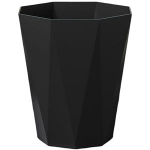 Petite Poubelle de Bureau en Plastique, Design Simple et &Eacute;l&eacute;gant Corbeille &agrave; Papier Fine pour le Bureau et la Chambre &agrave; Coucher, Poubelle de