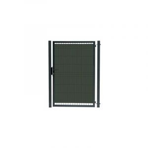 Kit Portillon Jardin Grillagé Occultable Gris Anthracite - jardipro + Occultation - 2 mètres