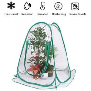 Ulisem Serre Mini Couverture Plante Pop Up Serres PVC Jardin Protection pour la Culture des Fleurs Jardinage Abri Pluie Tentes Gel pour Plantes