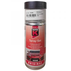 Bombe de peinture pour carrosserie - Renault - KPE Gris lunaire - 150 ml - Auto K