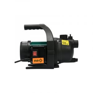 Flo 79810, pompe &agrave; eau 600 W, protection IPX4, tension 230 V, fr&eacute;quence 50 Hz, c&acirc;ble 1,2 m, id&eacute;al pour le drainage et l'irrigation, 1 pc.