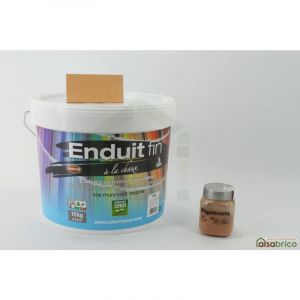 Houill&egrave;res De Cru&eacute;jouls - Enduit &agrave; la chaux &agrave; m&eacute;langer avec pigments naturels, Terre Orang&eacute;e - Pot de 10kg