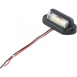 Lot de 2 &eacute;clairages LED 12 V pour plaque d'immatriculation, pour voitures, bateaux, motos, avions, camping-cars, camions, remorques, &eacute;clairage